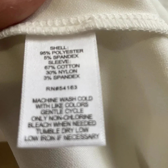 Marc New York puff sleeved top blouse, white. Women’s size Small - Picture 9 of 11